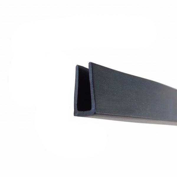 Heavy Duty Square Edge Black EPDM Rubber U-Trim for Vehicle Restoration and Product Finishing