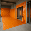 Premium Fire Retardant Polythene Sheeting 1000g LPS 1207 Heavy Duty Floor Carpet Protection Roll