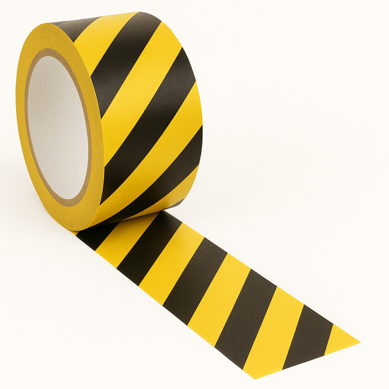 Premium Safety Floor Tape Strong Self-Adhesive Vinyl Forklift-Resistant Easy Applicator Use