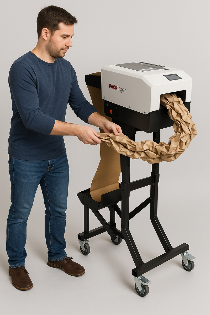 High-Performance Paper Cushion System active Paper Recycled Compact Cost-Saving Packaging Solution