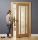 Premium Ogee Profile Oak Architrave for Single Doors - Natural Finish, 2133mm Length
