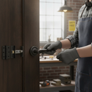 Premium Twist Internal Lever Handle on Round Rose Latch Pack, Stylish Matt Black Finish with Ball Bearing Hinges for Contemporary Doors