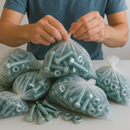 Heavy-Duty Clear Polythene Bags 1000 Pack Industrial Strength Tear-Resistant Storage for Hardware Tools