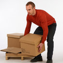 Premium Heavy-Duty Pallet Boxes with Wooden Base Fold able Export Packaging for Industrial Warehouse Shipping