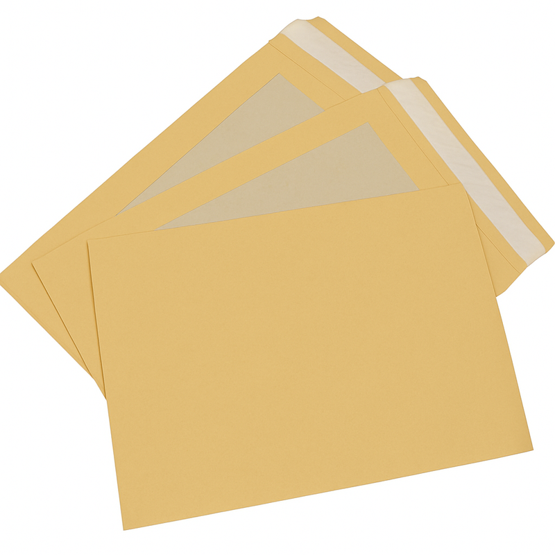 Premium Kraft Board Back Envelopes Stiff Protective Mailers for Artwork Legal Documents Heavy-Duty Peel  Seal Packaging