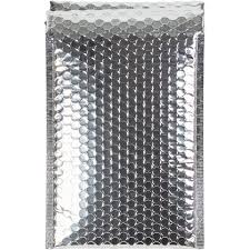 High-Impact Silver Foil Bubble Mailers Durable Lightweight Eye-Catching Envelopes for Branding & E-Commerce