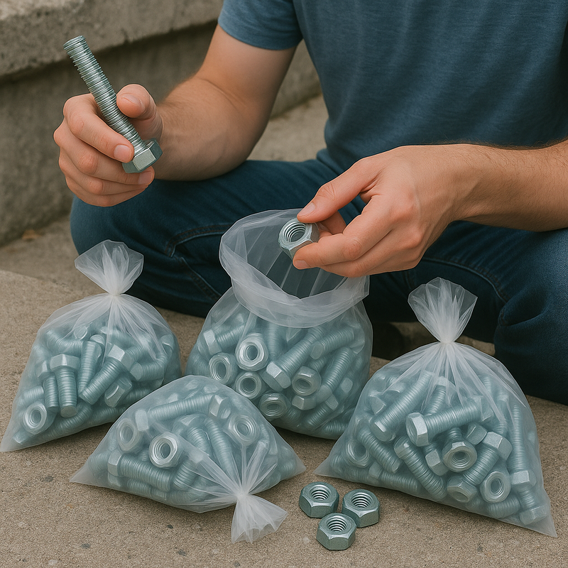 Heavy-Duty Clear Polythene Bags 1000 Pack Industrial Strength Tear-Resistant Storage for Hardware Tools