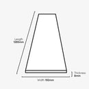 Premium Ocean Water-Resistant 8mm Laminate Flooring in White Creme Oak with Bevelled Edges for Modern and Traditional Spaces per m²