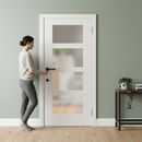 Internal Shaker Door with 4 Light Obscure Glass Design, S...