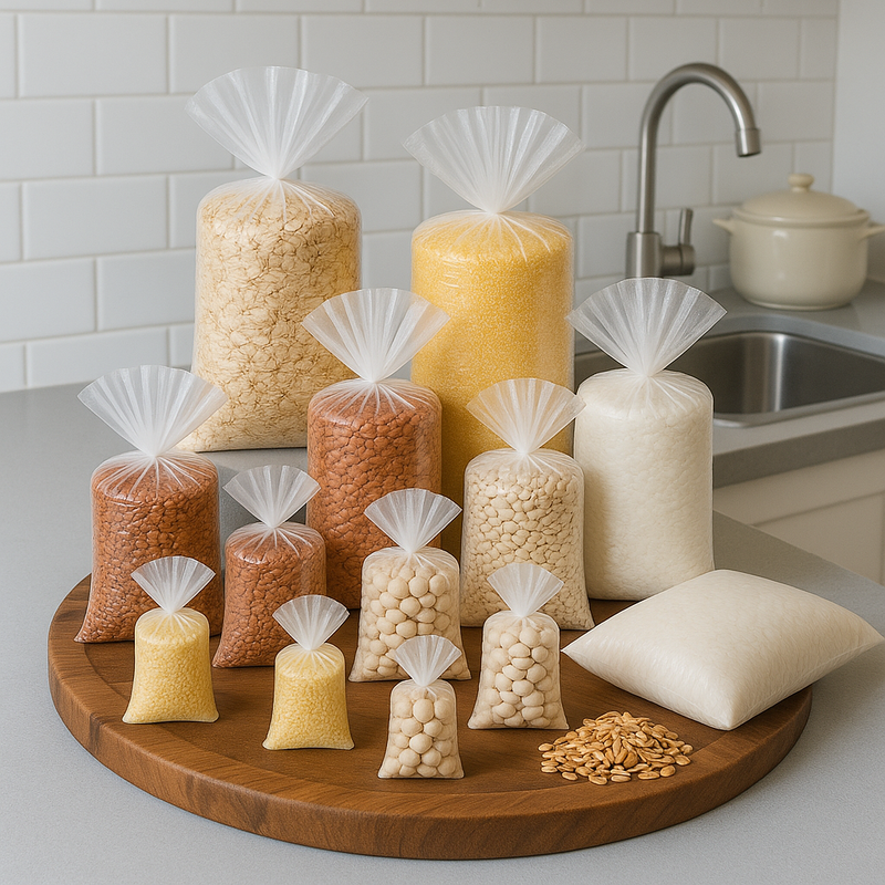 High-Quality Light-Duty Polythene Bags Clear 100 Gauge Plastic Waterproof Versatile 1,000 Pack