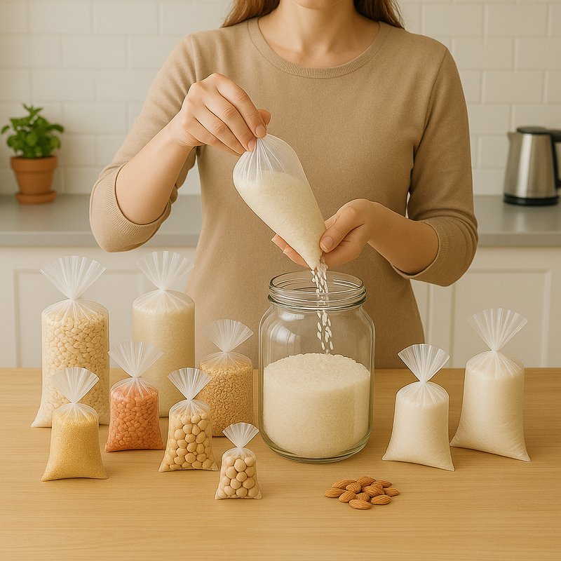 Premium Clear Polythene Bags  Medium Duty 1,000 Bulk Pack Waterproof Packaging for Home Retail Industrial