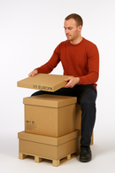 Premium Heavy-Duty Pallet Boxes with Wooden Base Fold able Export Packaging for Industrial Warehouse Shipping