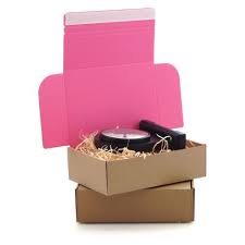 Premium Peel Seal Cardboard Packaging for Ecommerce Fun Pink Inner Tear-Open Strip