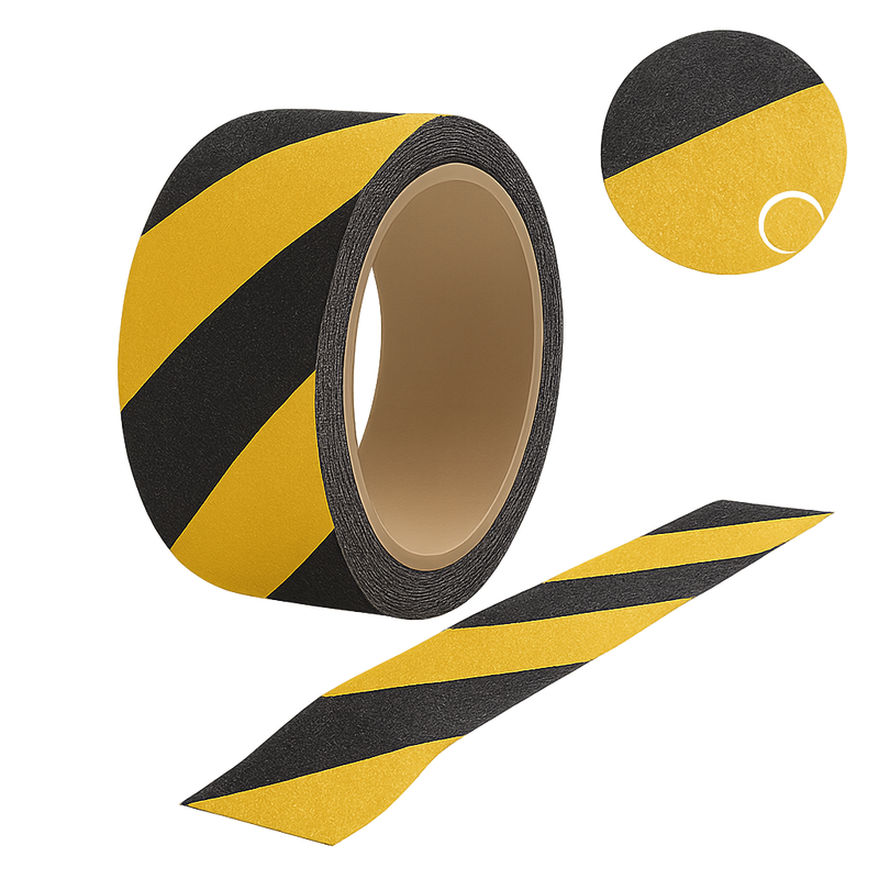 Premium Non-Slip Safety Tape Self-Adhesive Flame Retardant Ultra-Durable Ideal for Stairs Factories & Wet Areas