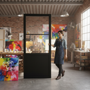 Internal Finished Industrial Studio Pocket Door Set