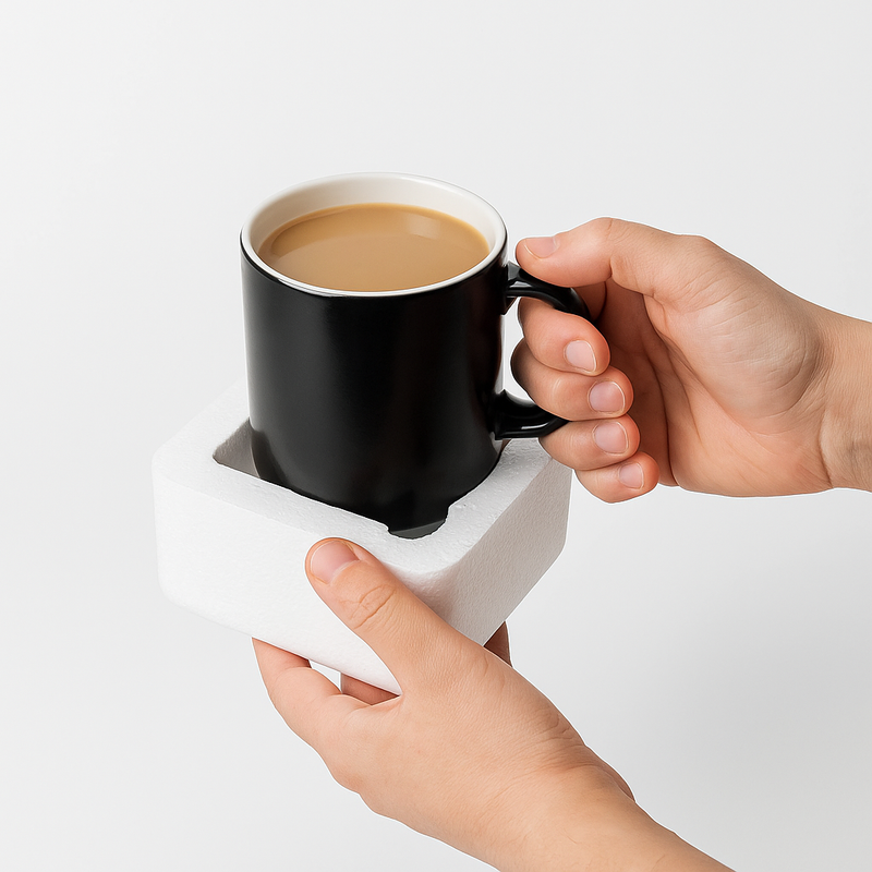 Premium Polystyrene Mug Boxes Shockproof Lightweight Secure Packaging for Safe Mug Shipping