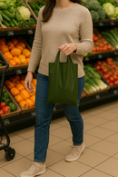 Premium Harrods Green Retail Carrier Bags Heavy-Duty Plastic Shopping Bags with Gusset