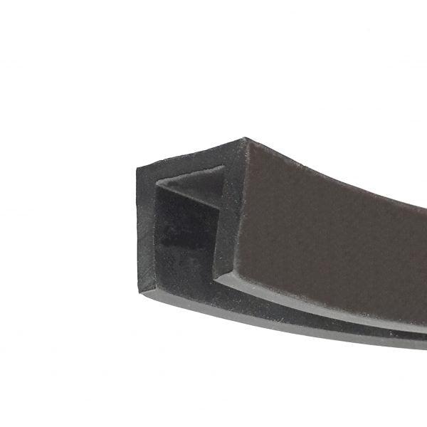 Heavy-Duty 19mm x 19mm Square Flexible Rubber U Trim for Automotive and Industrial Use