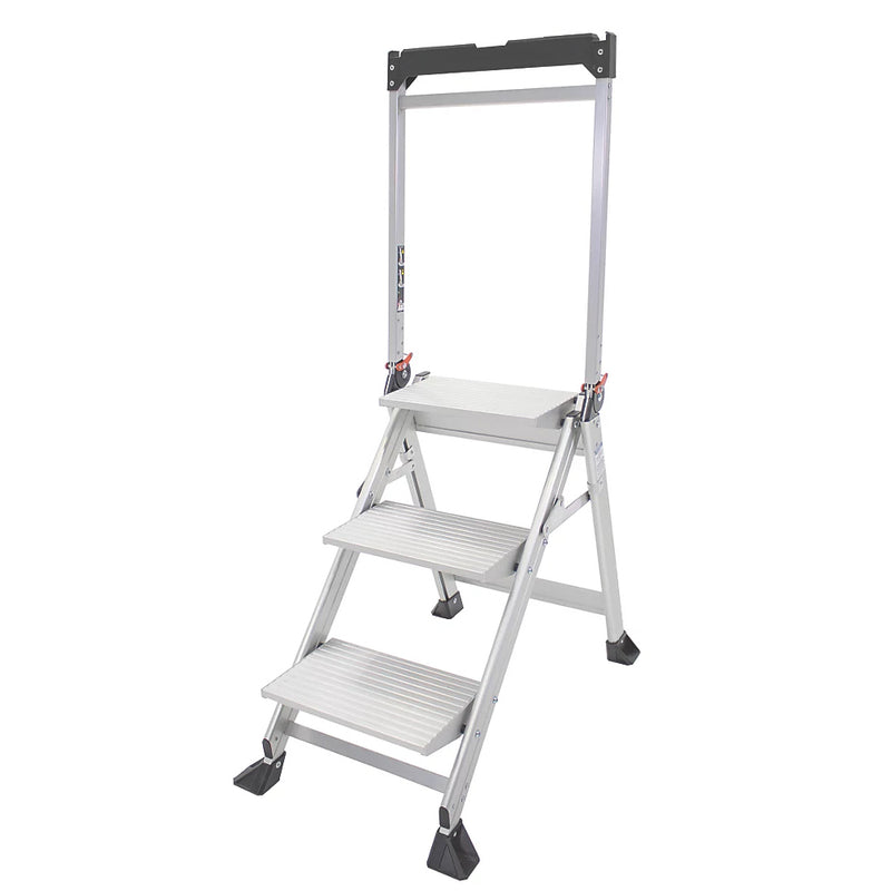 High Quality Aluminium 3 Folding Step Stool With Platform - 660mm