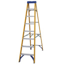 Premium Fibreglass 8-Step Swingback A-Frame Step Ladder For Electrical Environments