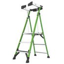 High Professional Fibreglass 3-Step Platform Step Ladder - 1.73m