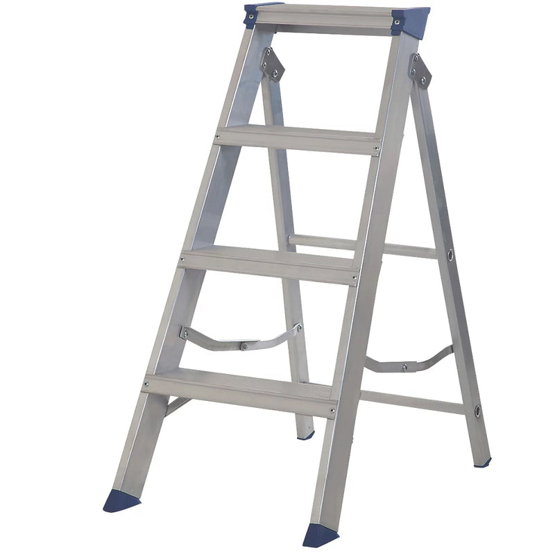 Heavy Duty Aluminium 4-Step Swingback A-Frame Ladder For Home Use - 0.85m