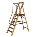Heavy Duty Fibreglass 6-Step Platform Step Ladder With Handrail For Construction Sites