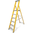 Heavy Duty Fibreglass 6-Step Platform Step Ladder For Electrical Work - 1.88m