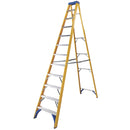 Professional Fibreglass 12-Step Swingback A-Frame Step Ladder For Indoor & Outdoor Use