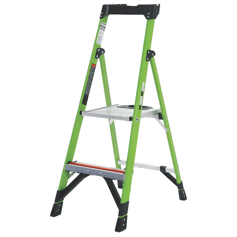 High Durable Fibreglass 2-Step Platform Ladder For Electrical Work - 0.56m