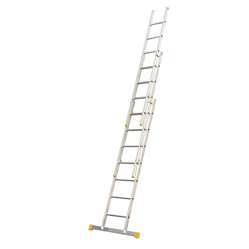 High Performance Aluminium Triple Extension Ladder Perfect For Commercial Use - 7.75m