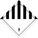 High-Performance Hazard Warning Labels Class 100x100mm 250-Roll for Export Logistics