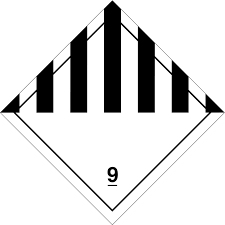 High-Performance Hazard Warning Labels Class 100x100mm 250-Roll for Export Logistics