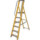 High Performance 6-Step Platform Step Ladder With Safety Handrail - 1.89m