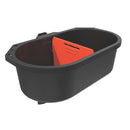 Industrial Grade Black Plastic Ladder Tool Bag - 130mm