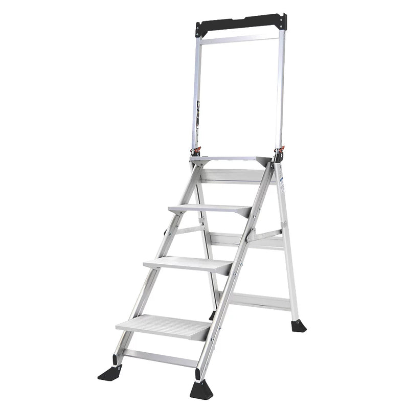 Professional Grade 4-Step Folding Step Stool With Platform For Home & Industrial Use