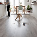 8mm Embossed Laminate Flooring - Water-Resistant Surface,...