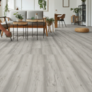 Premium 12mm Laminate Flooring with Bevelled V-Grooved Edges for a Solid Wood Appearance