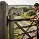 Beeswax Door Hinge 18" / 450mm | Rustic Style | Modern & Traditional Doors