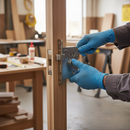 65mm Mortice Bathroom Lock - Polished Nickel Finish