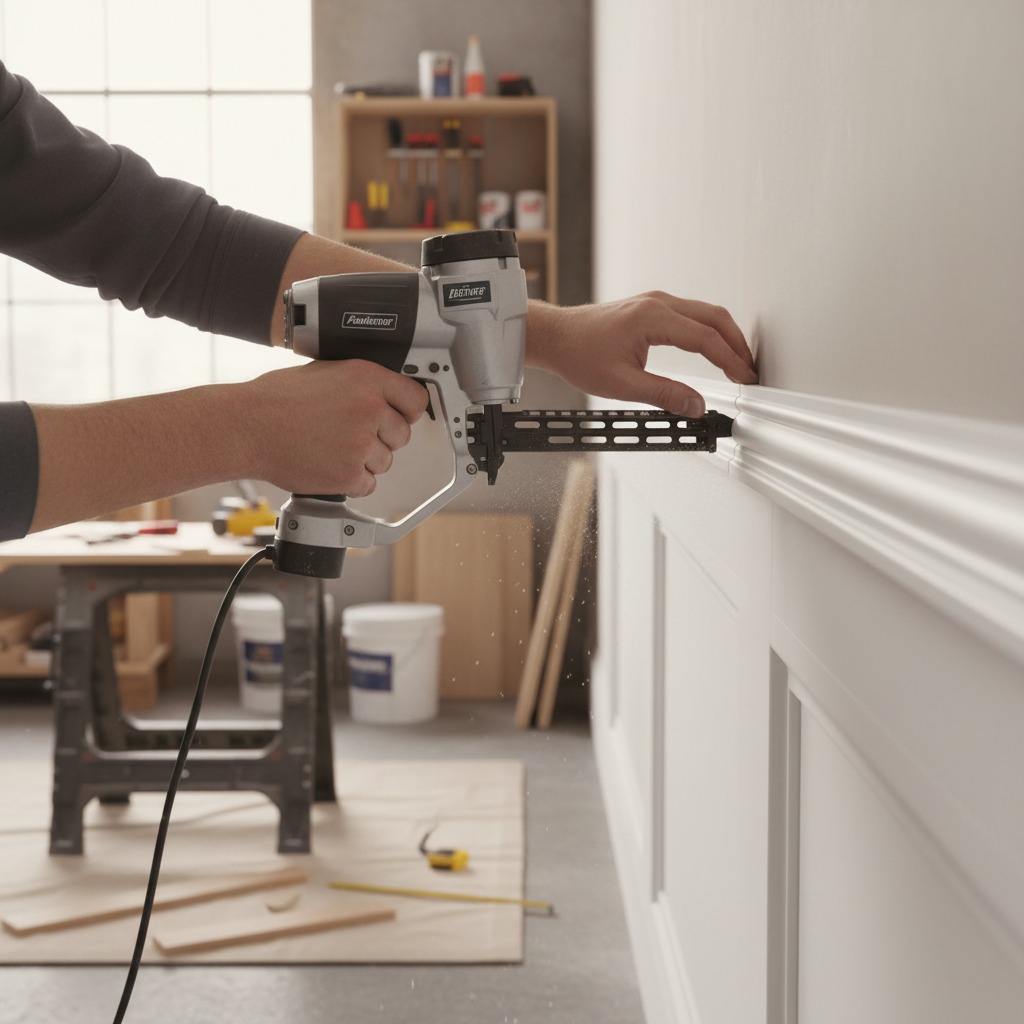 2.4m White Painted Barrel Moulding 12mm x 34mm for