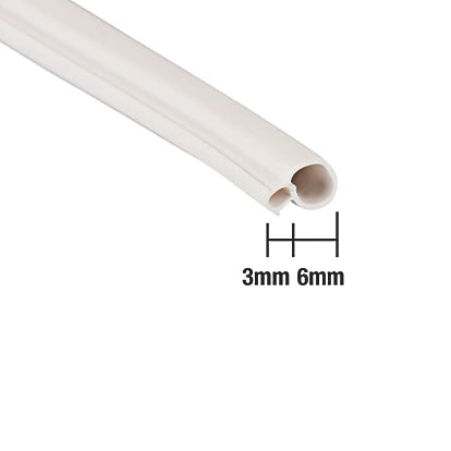 High-Durable White UPVC Door & Window Seal Long-Lasting Protection For Your Home - 20M