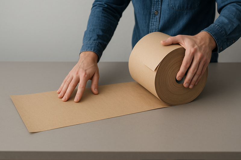 Premium Paper Cushion Void Fill Roll Heavy-Duty 3-Ply Biodegradable Recycled Protective Packaging