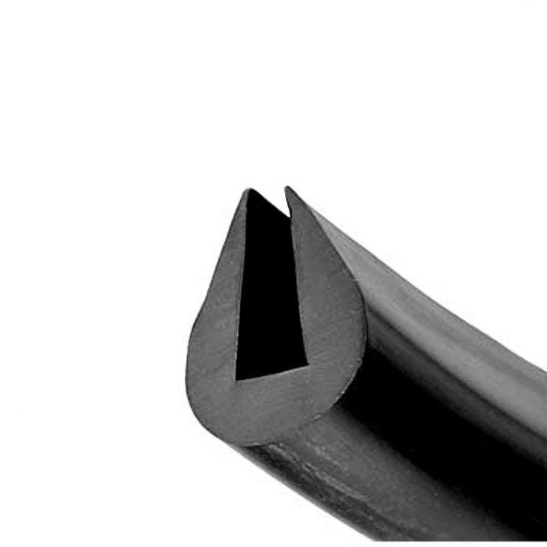 Marine-Grade Large Rubber Fender U-Channel Flexible Edge Protector for Vehicles and Industrial Applications