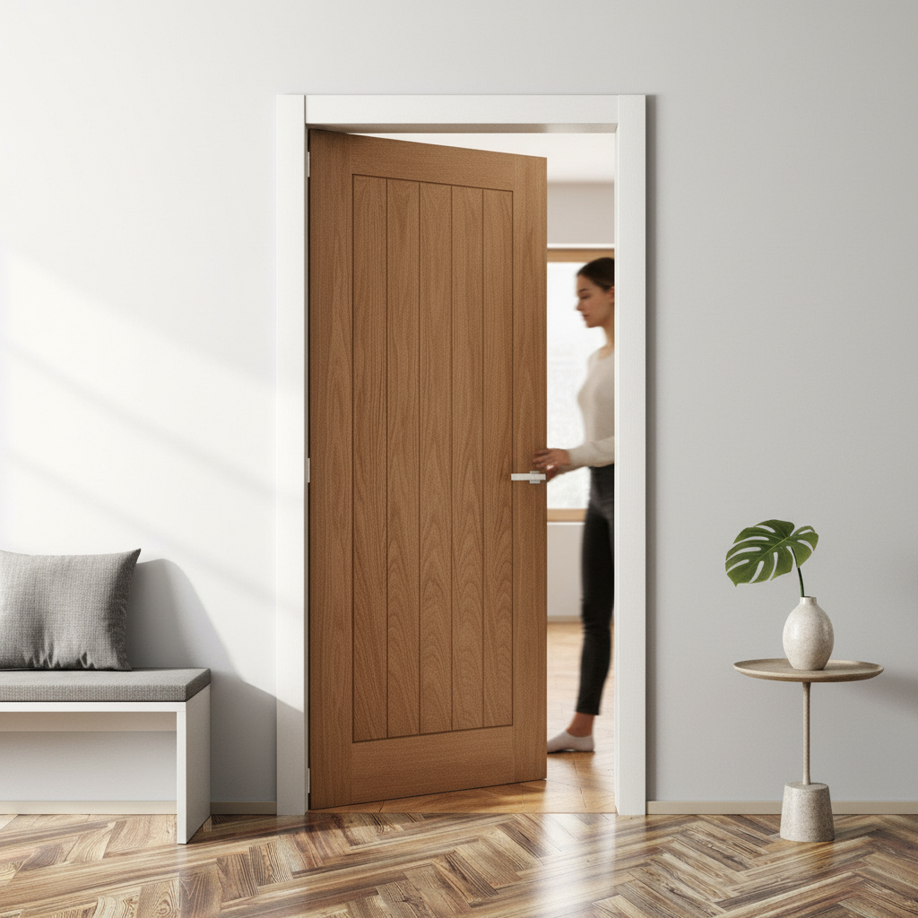 Premium Made-to-Measure Internal Oak Door - Fully Finished, Custom Sizes for Hassle-Free Installation