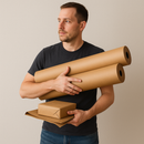 Premium Imitation Kraft Paper Recycled Biodegradable Tear-Resistant Packaging Paper for Shipping Wrapping