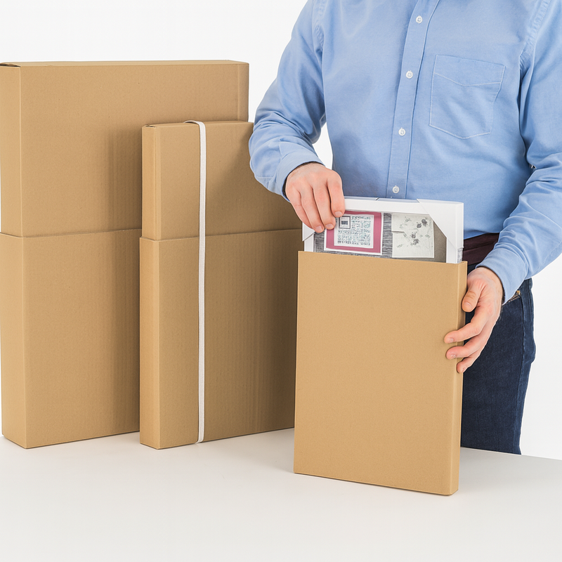 Heavy-Duty Telescopic Cardboard Boxes Premium Double Wall Adjustable Cartons for Secure Shipping Storage