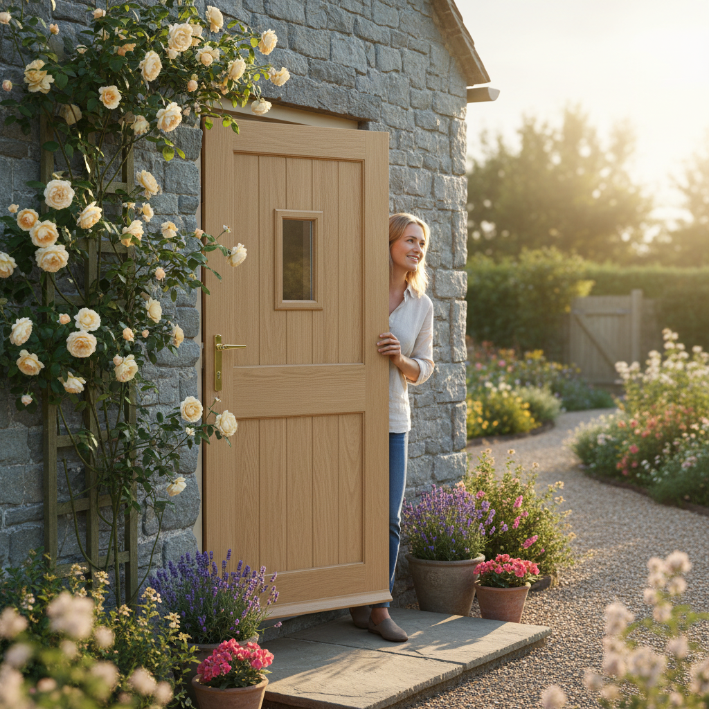 Unfinished Oak External Stable Door