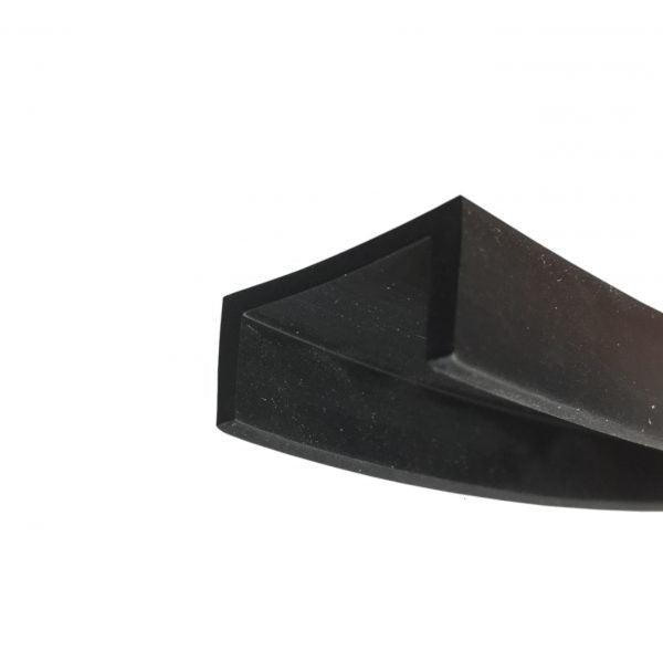 Durable EPDM Rubber Heavy-Duty U Channel Edge Trim 24.2mm x 12mm for Wood, Metal and Plastic