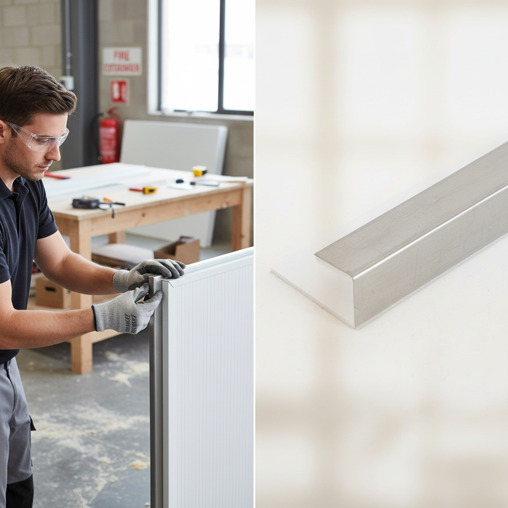 PVC Wall Panelling End Cap Trim with Sleek Silver Finish